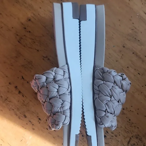 Sam Edelman Ainslie Braided Size 9.5 Slide Sandal Platform Desert Beige - Picture 6 of 10